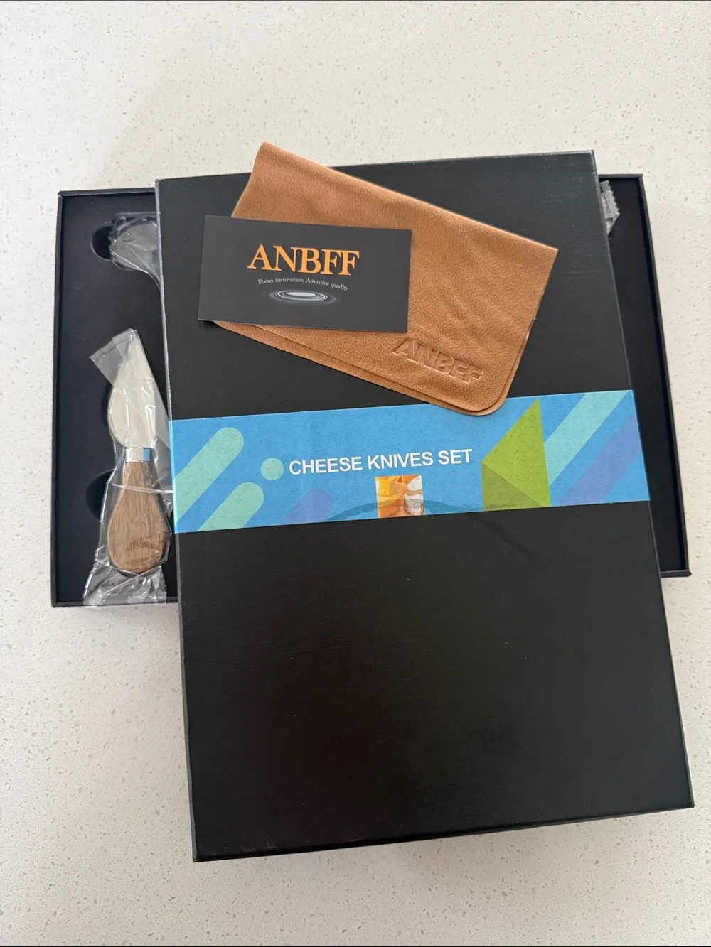 ANBFF Wooden Cheese Cutlery Set